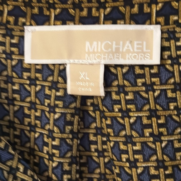 Michael Kors Blouse Tunic Navy XL - Picture 2 of 4